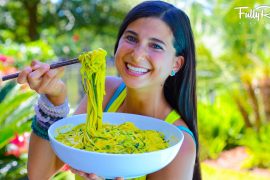 Raw Mango Avocado Noodle Salad!