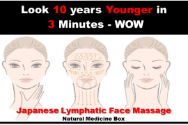 Look 10 years Younger in 3 Minutes – Lymphatic Face Massage