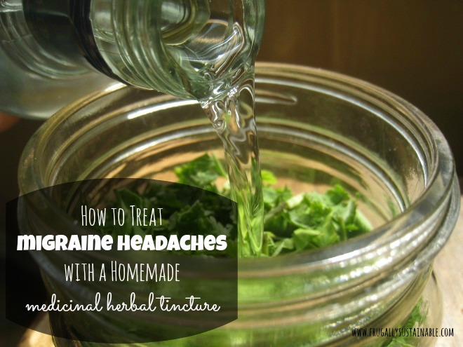 How to Treat Migraine Headaches with a Homemade Herbal Tincture by Frugally Sustainable