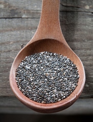 Wooden Spoon With Chia Seeds