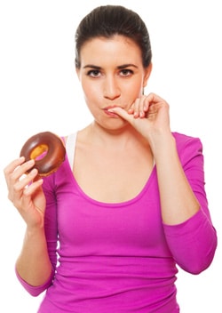 Woman Craving a Doughnut