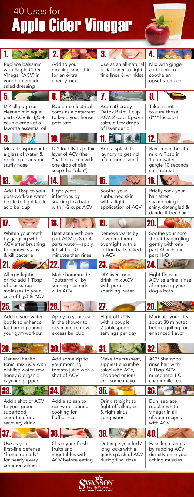 40 Ways to Use Apple Cider Vinegar