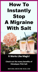 How to instantly stop a migraine with salt
