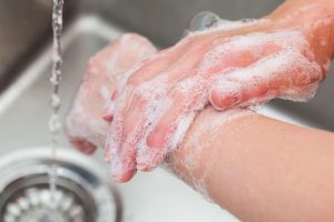Washing hands for coronavirus